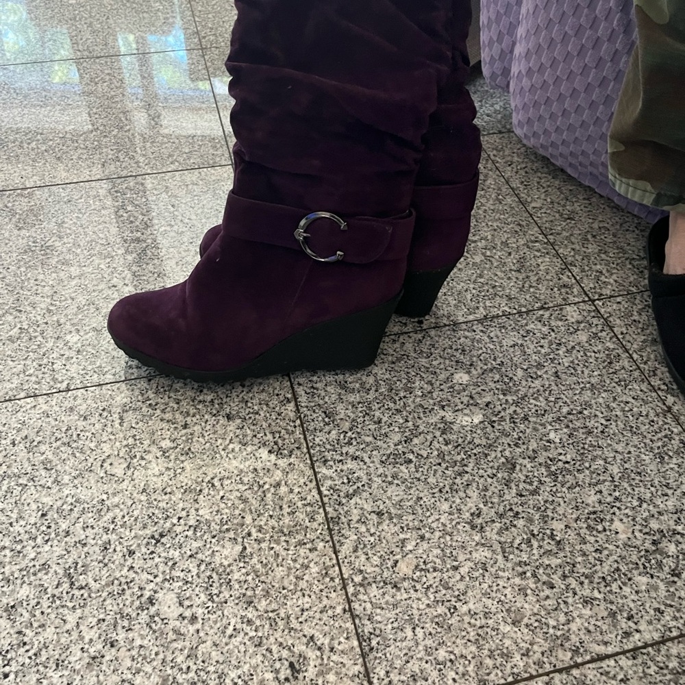 Purple boots